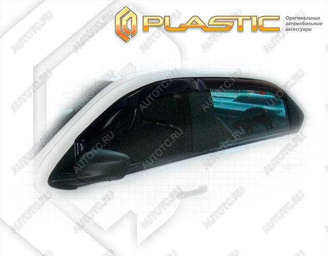 2 799 р. Ветровики дверей Classic полупрозрачный CA Plastic на Citroen C-Elysee  2013–н.в.  с доставкой в г. Королёв
