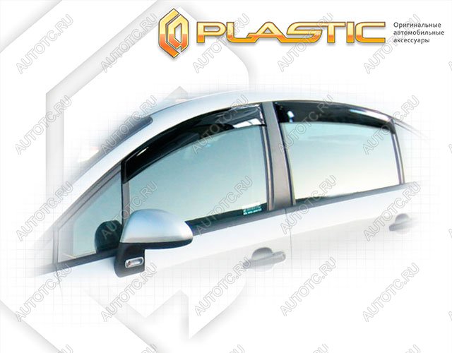 2 699 р. Ветровики дверей Classic полупрозрачный CA Plastic на Citroen C4  2008-2010  с доставкой в г. Королёв