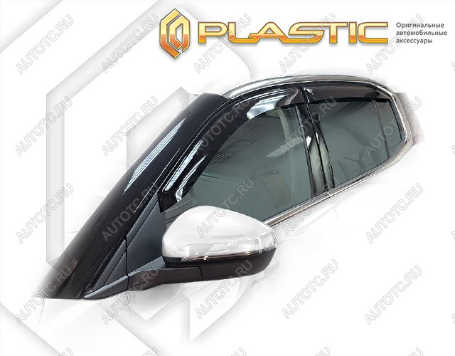 2 799 р. Ветровики дверей Classic полупрозрачный CA Plastic на Citroen C5 Aircross I поколение рестайлинг, джип/suv 5 дв. 2022 - н.в.  с доставкой в г. Королёв