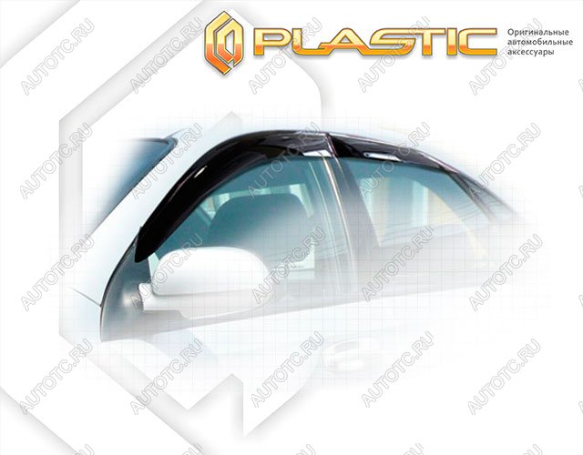 2 699 р. Ветровики дверей Classic полупрозрачный CA Plastic на Daewoo Gentra седан 2013–н.в.  с доставкой в г. Королёв