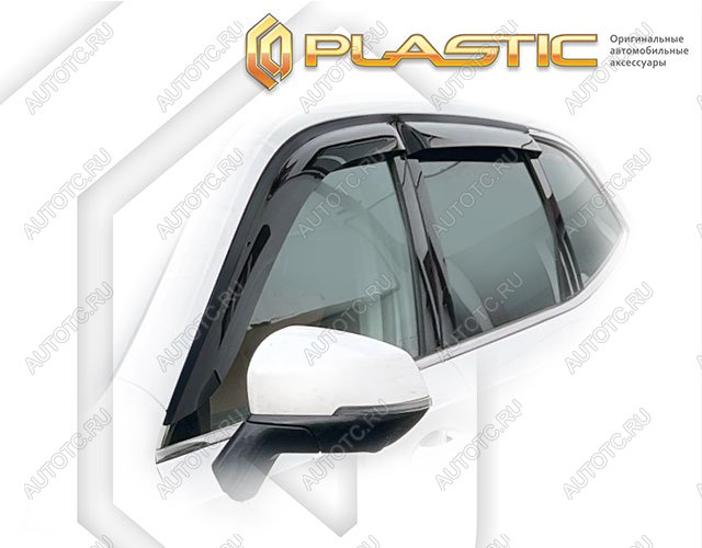 2 969 р. Ветровики дверей Classic полупрозрачный CA Plastic на Haval H6 III поколение, джип/suv 5 дв., рынок Китая 2020 - 2024  с доставкой в г. Королёв