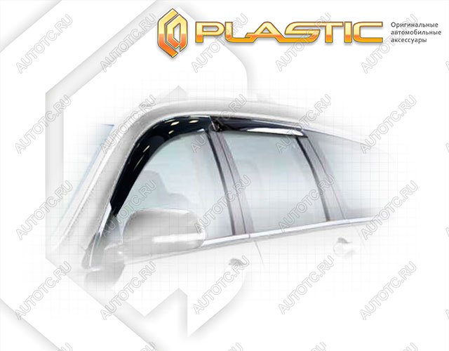 2 799 р. Ветровики дверей Classic полупрозрачный CA Plastic на Honda Accord универсал 2002-2006  с доставкой в г. Королёв