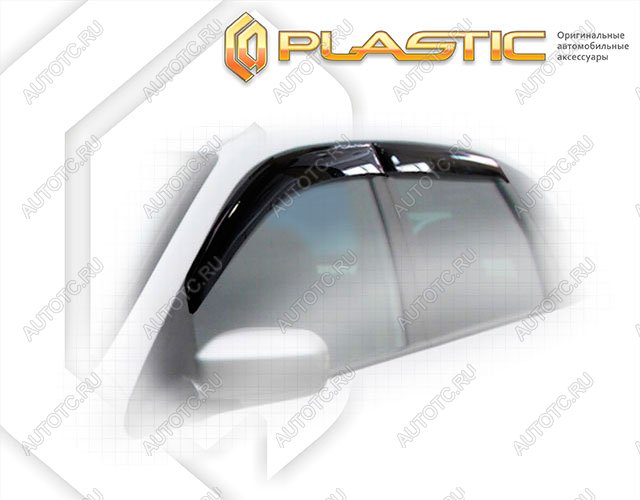 2 799 р. Ветровики дверей Classic полупрозрачный CA Plastic на Honda Civic хэтчбэк 2000-2005  с доставкой в г. Королёв
