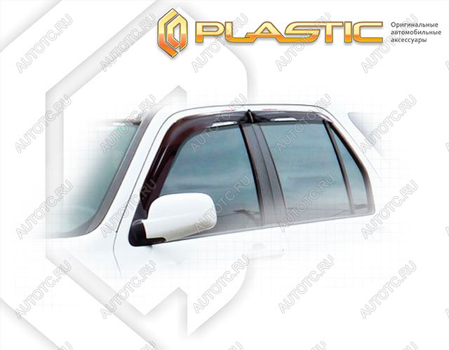 2 799 р. Ветровики дверей Classic полупрозрачный CA Plastic на Honda CR-V  2001-2006  с доставкой в г. Королёв