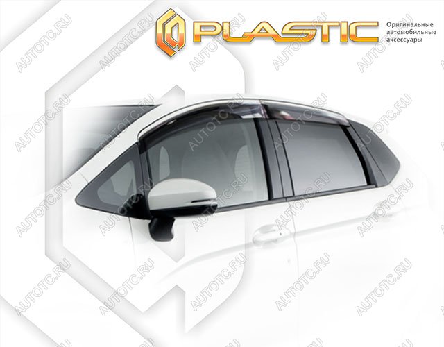2 699 р. Ветровики дверей Classic полупрозрачный CA Plastic на Honda Fit  2014–н.в.  с доставкой в г. Королёв