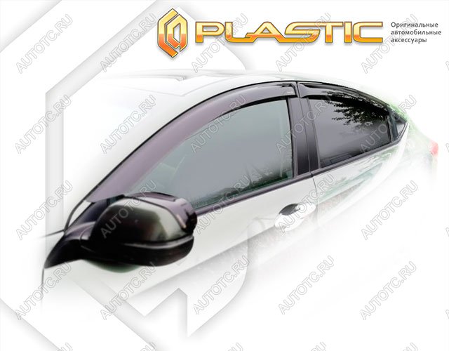 2 699 р. Ветровики дверей Classic полупрозрачный CA Plastic на Honda HR-V  2014–н.в.  с доставкой в г. Королёв