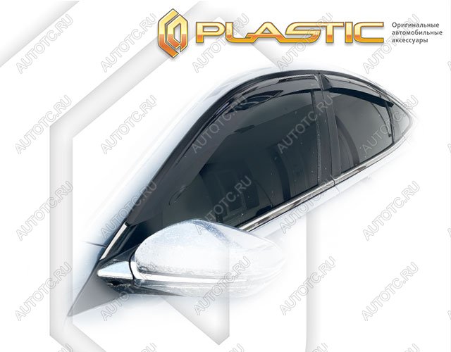 2 799 р. Ветровики дверей Classic полупрозрачный CA Plastic на Honda Insight III поколение, седан 2018 - 2022  с доставкой в г. Королёв