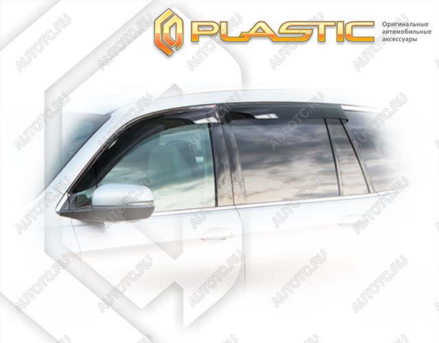 3 199 р. Ветровики дверей Classic полупрозрачный CA Plastic на Honda Pilot  2016–н.в.  с доставкой в г. Королёв