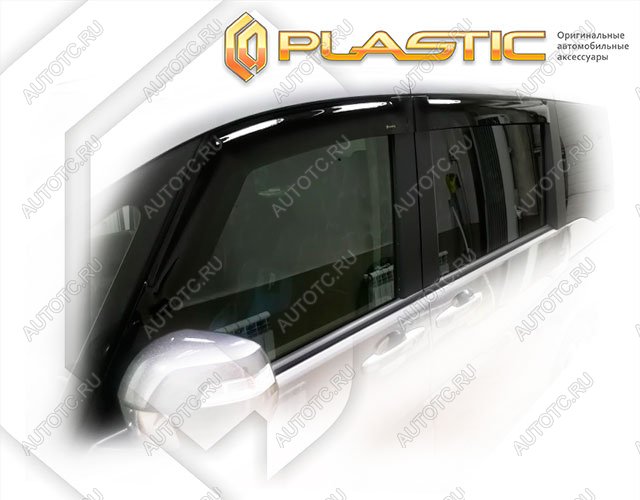 3 199 р. Ветровики дверей Classic полупрозрачный CA Plastic на Honda Stepwgn V поколение, рестайлинг 2017 – 2021  с доставкой в г. Королёв