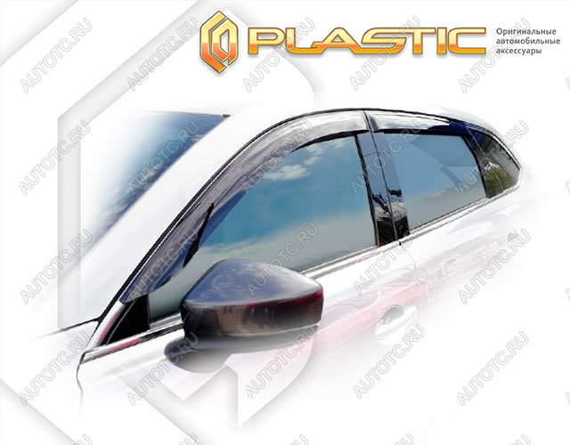 3 079 р. Ветровики дверей Classic полупрозрачный CA Plastic на Mazda CX-9  2016–н.в.   с доставкой в г. Королёв