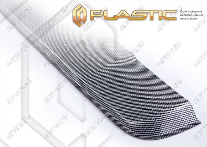 3 199 р. Ветровик люка (88 см.) Шелкография карбон серебро CA Plastic на Mitsubishi Outlander  2001-2007  с доставкой в г. Королёв