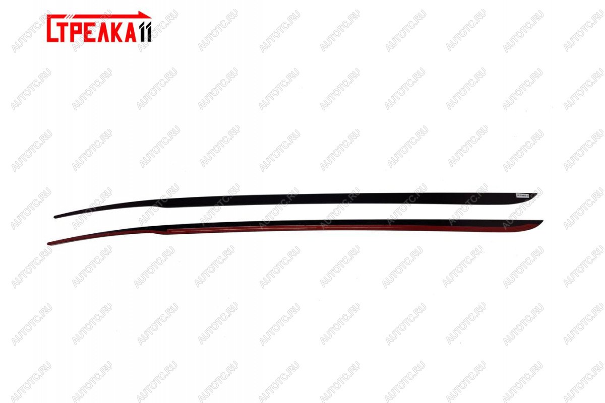 2 899 р. Водосток лобового стекла Премиум Стрелка 11  GENESIS G70  IK (2017-2021) седан дорестайлинг (черные)  с доставкой в г. Королёв