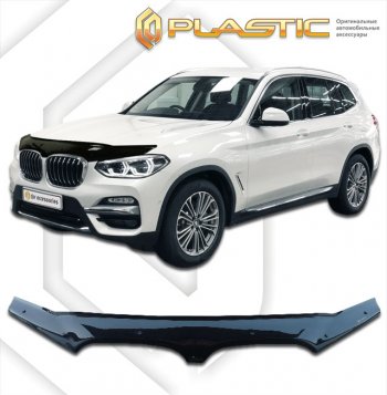 Дефлектор капота CA-Plastic BMW (БМВ) X3 (Икс3)  G01 (2017-2023) G01 дорестайлинг, рестайлинг