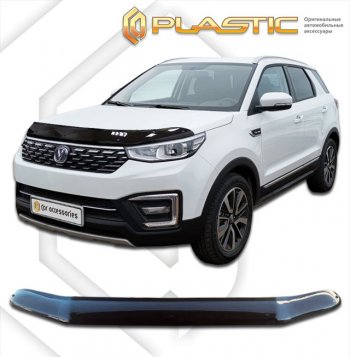 Дефлектор капота CA-Plastic Changan (Чанган) CS55 (ЦС55) (2017-2025) дорестайлинг, рестайлинг