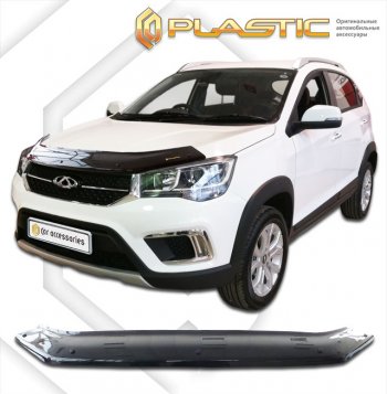 Дефлектор капота CA-Plastic Chery (Черри) Tiggo 2 (Тиго) (2017-2025)