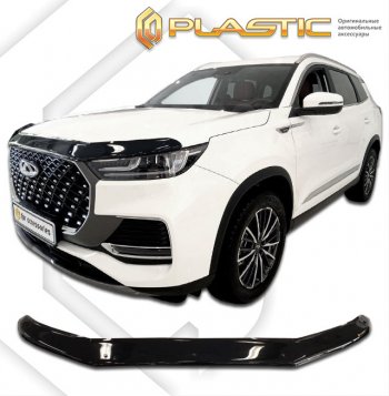 Дефлектор капота CA-Plastic Chery (Черри) Tiggo 8 PRO MAX (тигго) (2021-2025) дорестайлинг, рестайлинг