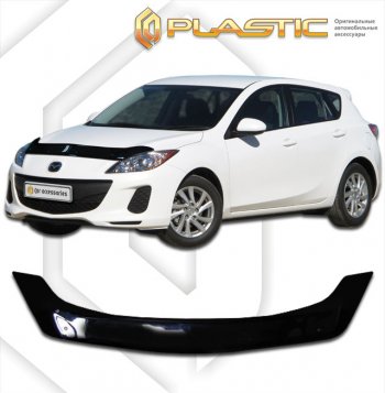 Дефлектор капота CA-Plastic Mazda (Мазда) 3/Axela (ахелла)  BL (2009-2013) BL дорестайлинг, хэтчбэк 5 дв., рестайлинг, хэтчбэк