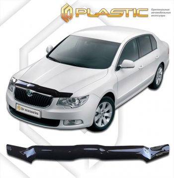 Дефлектор капота CA-Plastic Skoda Superb B6 (3T) лифтбэк дорестайлинг (2008-2013)