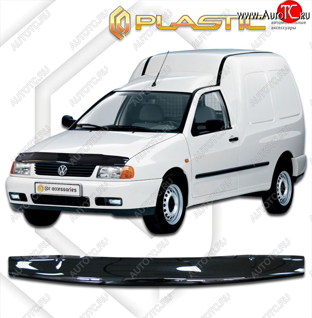 1 899 р. Дефлектор капота CA-Plastic  Volkswagen Caddy  9K,9U (1995-2003) (classic черный, без надписи)  с доставкой в г. Королёв