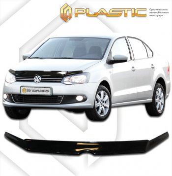 Дефлектор капота CA-Plastic Volkswagen Polo 5 седан дорестайлинг (2009-2015)