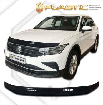 Дефлектор капота CA-Plastic Volkswagen Tiguan Mk2 рестайлинг (2020-2022)