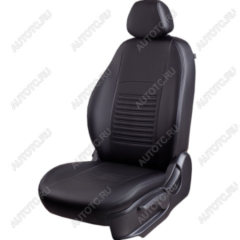 9 449 р. Комплект чехлов для сидений (РЗС 60/40 3Г Илана+Орегон) ТУРИН СТ Lord Autofashion  KIA Soul  AM (2008-2014) дорестайлинг, рестайлинг (черный, вставка черная, строчка черная)  с доставкой в г. Королёв