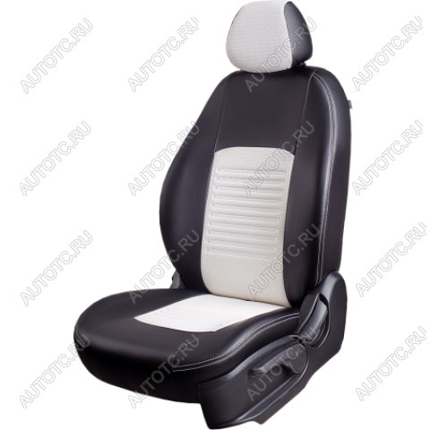 9 449 р. Комплект чехлов для сидений ( к.Drive Active РЗСиС 60/40 3Г Илана+Орегон) ТУРИН Lord Autofashion  Лада Гранта FL ( 2191,  2190,  2194,  2192) (2018-2025) лифтбэк рестайлинг, седан рестайлинг, универсал рестайлинг, хэтчбек рестайлинг (черный, вставка белая, строчка белая )  с доставкой в г. Королёв