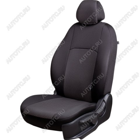 3 899 р. Комплект чехлов для сидений (3 места (Комфорт) Жаккард) Дублин Lord Autofashion  ГАЗ ГАЗель Next  A21,A22, С41, С42 (2013-2025)  шасси (черный, вставка Стежок серая)  с доставкой в г. Королёв