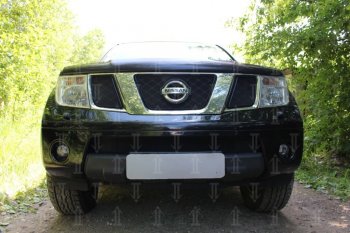 Защитная сетка в бампер (низ, ячейка 3х7 мм) Стрелка11 Стандарт Nissan Pathfinder R51 дорестайлинг (2004-2007) ()