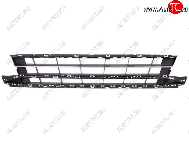 5 199 р. Центральная решетка переднего бампера (пр-во Тайвань) TYG Volkswagen Passat B8 седан дорестайлинг (2015-2019) (молдинг хром)  с доставкой в г. Королёв