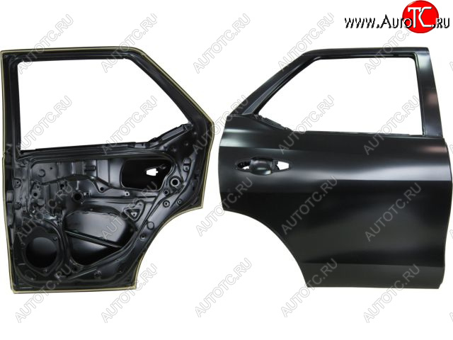 22 499 р. Правая дверь задняя BodyParts  Toyota Fortuner  AN160 (2015-2020) дорестайлинг (Неокрашенная)  с доставкой в г. Королёв