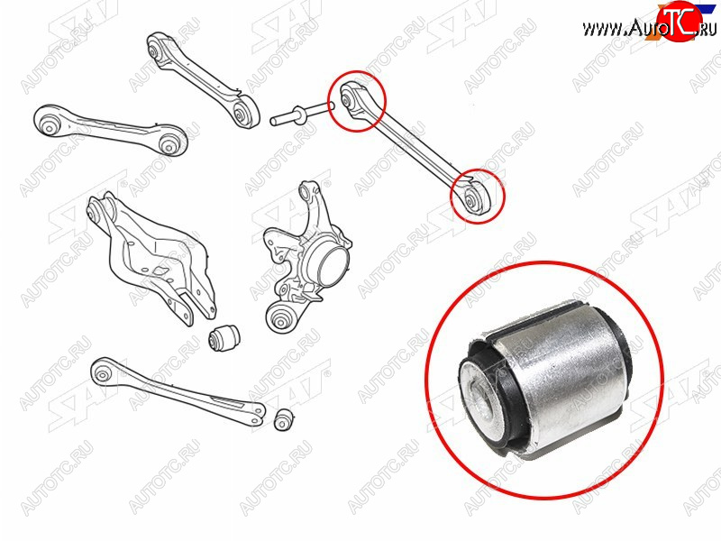 539 р. Сайлентблок BMW 1-Series 11-19  3-Series 11-19  2-Series 14-  3-Series Gran Turismo 13-20 SAT ST-33326792533B  с доставкой в г. Королёв