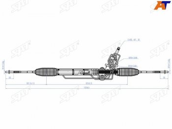 Рейка рулевая RHD SAT  Impreza  GH, Legacy ( BL/B13,  BL,B13)