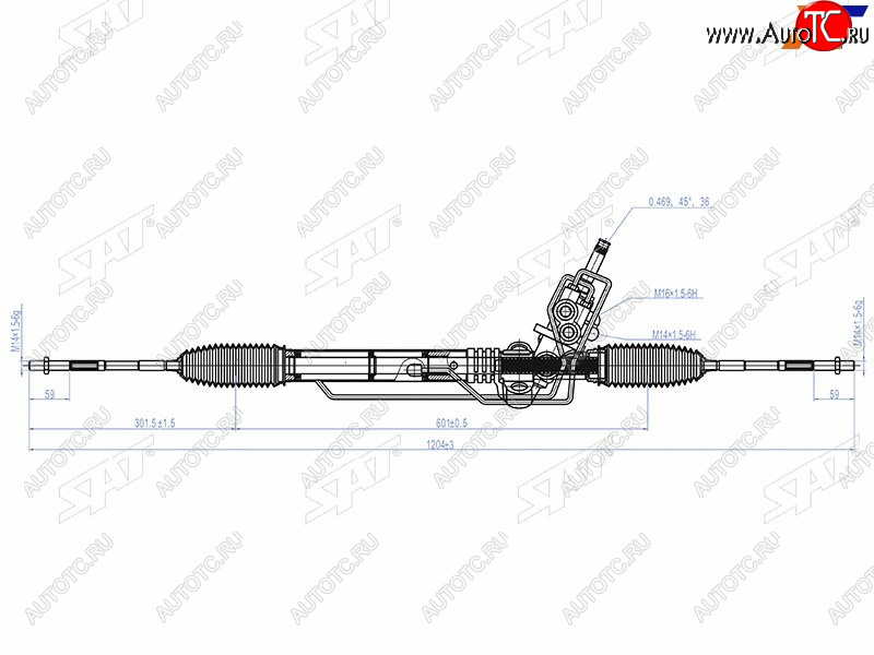 21 699 р. Рейка рулевая RHD SAT  Subaru Impreza  GH - Legacy ( BL/B13,  BL,B13)  с доставкой в г. Королёв