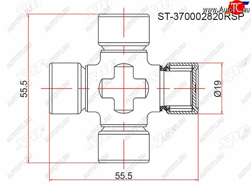 439 р. Крестовина RENAULT DUSTER 11- SAT ST-370002820RSP  с доставкой в г. Королёв