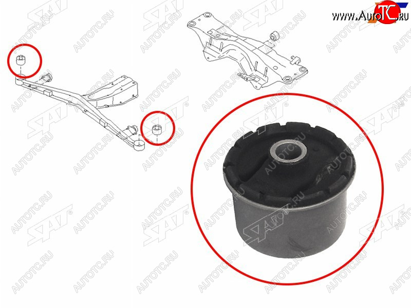 559 р. Сайлентблок Subaru Forester 97-08  Impreza 92-07  Legacy 93-98  Outback 94-99 SAT ST-41322-AC060  с доставкой в г. Королёв