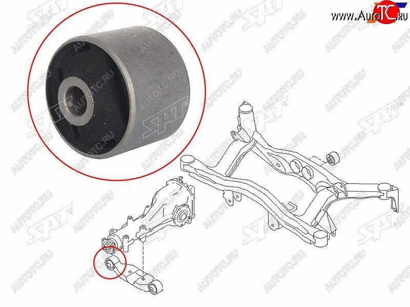 699 р. Сайлентблок Subaru Forester 07-19  Impreza 07-14  Legacy 03-15  Outback 03-15 SAT ST-41310-AG022-BU1  с доставкой в г. Королёв