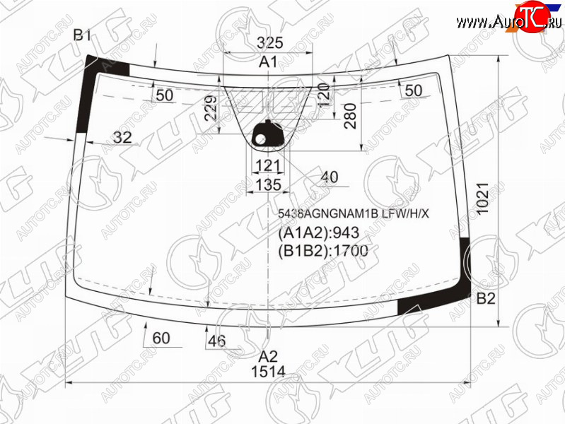 10 899 р. Стекло лобовое (Антенна Датчик дождя) XYG Mercedes-Benz Viano W639 дорестайлинг (2003-2010)  с доставкой в г. Королёв