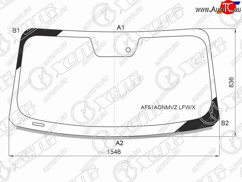 12 899 р. Стекло лобовое (Датчик дождя Молдинг) XYG  Ford Mustang  S550 (2013-2023) купе дорестайлинг, купе рестайлинг  с доставкой в г. Королёв