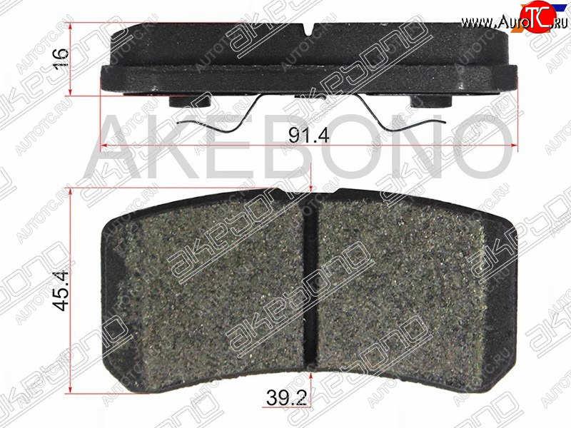 2 799 р. Задние тормозные колодки AKEBONO Mitsubishi ASX дорестайлинг (2010-2012)  с доставкой в г. Королёв