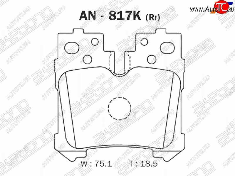 2 699 р. Задние колодки тормозные AKEBONO  Lexus LS460  XF40 - LS600HL  XF40  с доставкой в г. Королёв