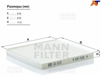 Фильтр салона MANN Lexus (Лексус) RX300 (РХ)  XU30 (2003-2006),  RX330 (РХ)  XU30 (2003-2006),  RX350 (РХ)  XU30 (2003-2006),  RX400H (РХ)  XU30 (2005-2009), Toyota (Тойота) Harrier (Хариер)  XU30 (2003-2013),  Ipsum (Ипсум)  ACM20 (2001-2009),  Land Cruiser Prado (Лэнд)  J120 (2002-2009)