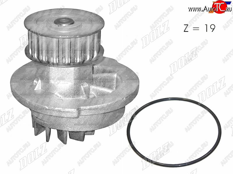 2 589 р. Насос водяного охлаждения с прокладкой DOLZ Chevrolet Aveo T300 седан (2011-2015)  с доставкой в г. Королёв