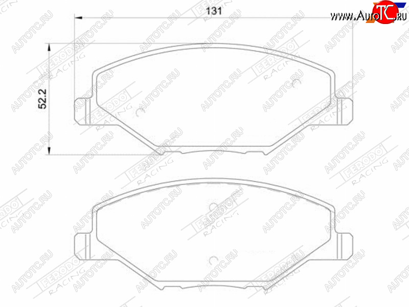 2 599 р. Колодки тормозные FERODO (передние) Volkswagen Polo 5 седан дорестайлинг (2009-2015)  с доставкой в г. Королёв