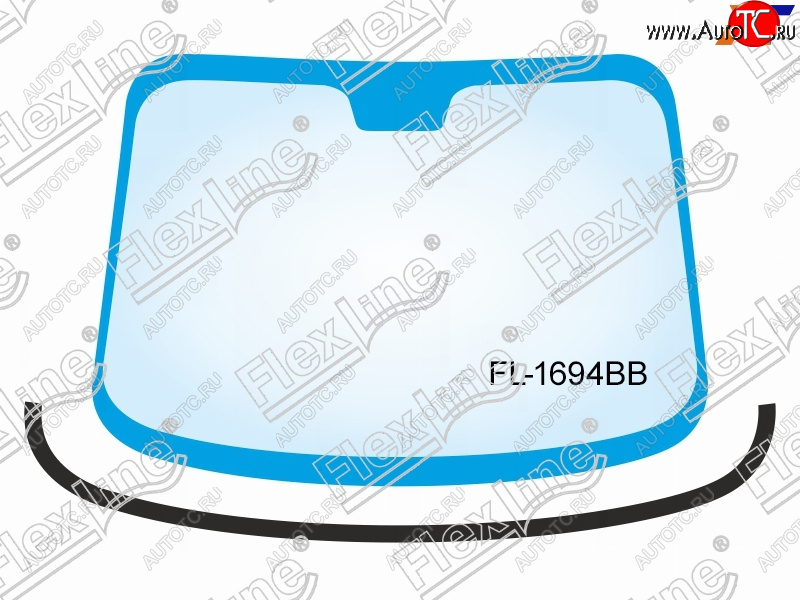 1 179 р. Молдинг лобового стекла (Снизу) FLEXLINE  Ford Focus  2 (2004-2011)  седан дорестайлинг, универсал дорестайлинг, хэтчбэк 3 дв. дорестайлинг, хэтчбэк 5 дв. дорестайлинг, седан рестайлинг, универсал рестайлинг, хэтчбэк 3 дв. рестайлинг, хэтчбэк 5 дв. рестайлинг  с доставкой в г. Королёв