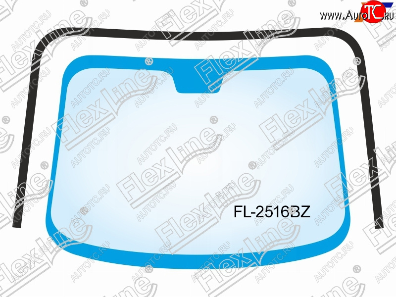 3 799 р. Молдинг лобового стекла (П-образный) FLEXLINE  Hyundai Tucson  JM (2004-2010)  с доставкой в г. Королёв