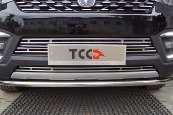 Нижняя декоративная вставка в бампер ТСС Тюнинг Changan (Чанган) CS55 (ЦС55) (2018-2025) рестайлинг ()