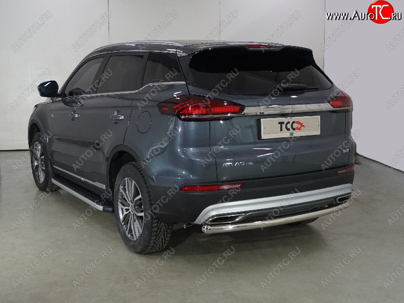 17 799 р. Защита задняя (центральная 60,3 мм) ТСС Тюнинг  Geely Atlas Pro  NL3 (2019-2024)  с доставкой в г. Королёв