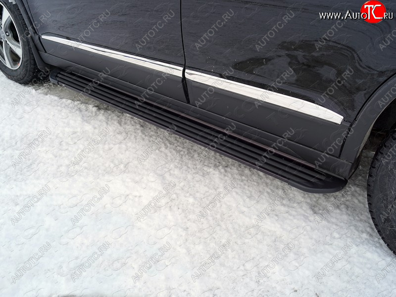 21 999 р. Пороги алюминиевые Slim Line ТСС Тюнинг  Haval H6 (2013-2020) (Black)  с доставкой в г. Королёв