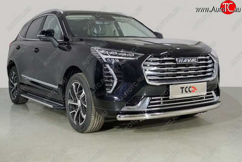 14 799 р. Защита переднего бампера нижняя d60,3 мм ТСС Тюнинг  Haval Jolion (2020-2024) дорестайлинг (кроме комплектации Comfort)  с доставкой в г. Королёв